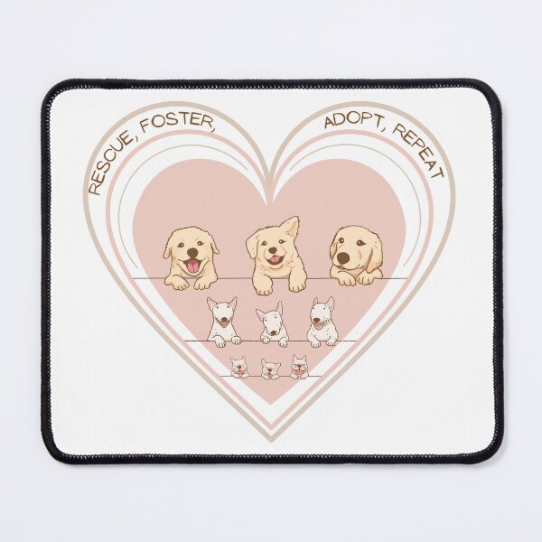 Item preview, Rescue, Foster, Adopt, Repeat - Dog designed and sold by Adrian Krueger.