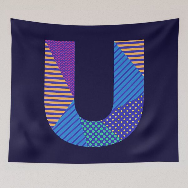 Item preview, Alphabet Letter U Screen Print Design designed and sold by ToluaPrints.