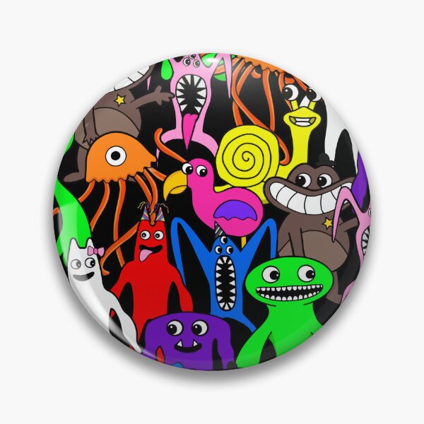 Charming & Spooky Kindergarten Game Pattern - Banban's Cute Cartoon Adventure Design Pin