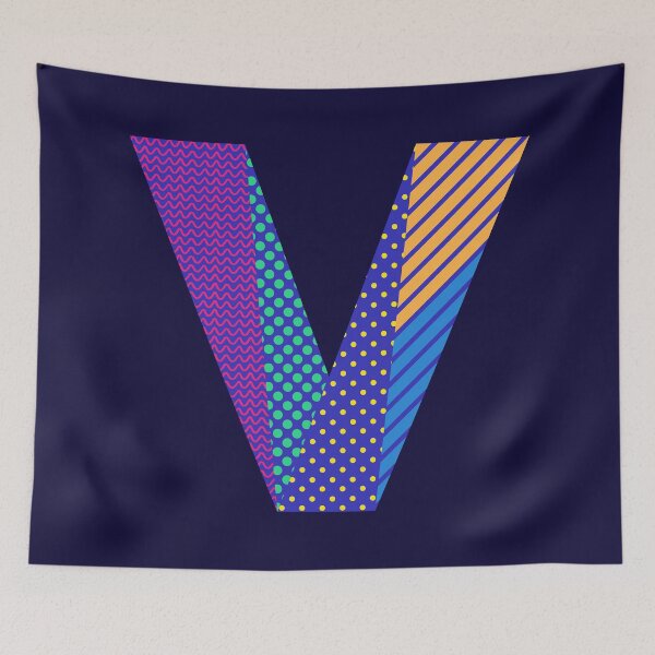 Item preview, Alphabet Letter V  Screen Print Design designed and sold by ToluaPrints.