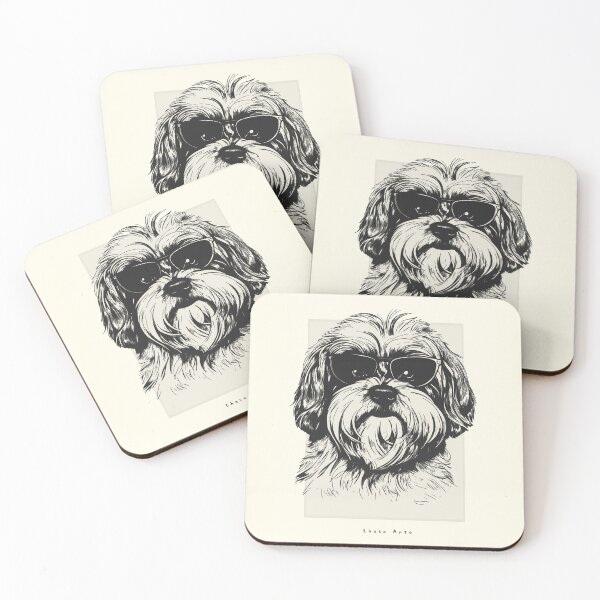 Item preview, Lhasa Apso Digital Sketch Drawing Illustration designed and sold by rafaeltto.