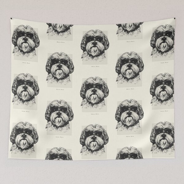 Item preview, Lhasa Apso Digital Sketch Drawing Illustration designed and sold by rafaeltto.