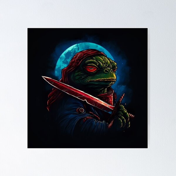 Item preview, Pepe The Frog Meme - Ninja designed and sold by Bored Elon.