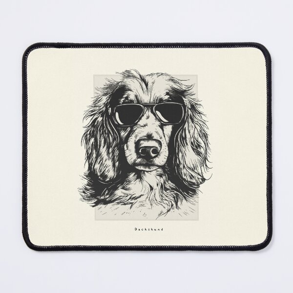 Item preview, Long Haired Dachshund Digital Sketch Drawing Illustration designed and sold by rafaeltto.