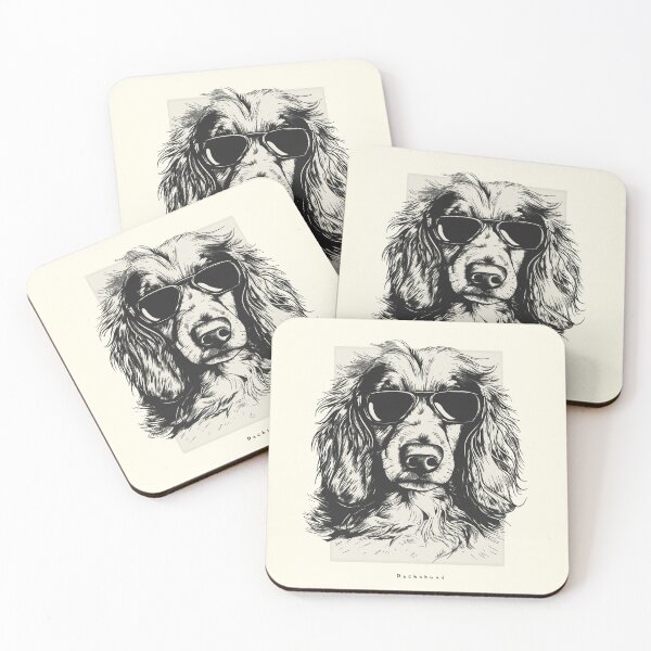 Item preview, Long Haired Dachshund Digital Sketch Drawing Illustration designed and sold by rafaeltto.