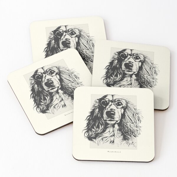 Item preview, Long Haired Dachshund Digital Sketch Drawing Illustration designed and sold by rafaeltto.