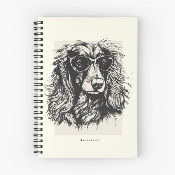 Item preview, Long Haired Dachshund Digital Sketch Drawing Illustration designed and sold by rafaeltto.