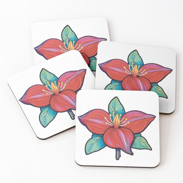Item preview, Vibrant Red Trillium Flower designed and sold by SweetWhiskers.