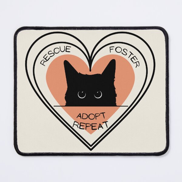 Item preview, Rescue, Foster, Adopt, Repeat - Cat designed and sold by Adrian Krueger.