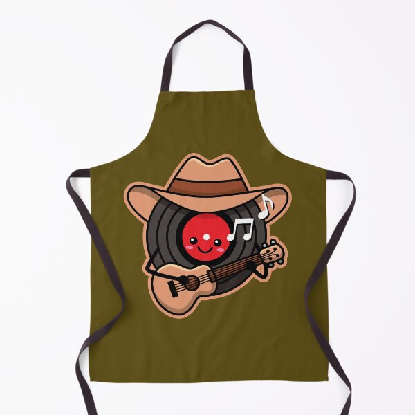 Item preview, Country Music Record Kawaii Cowboy Cartoon designed and sold by DetourShirts.