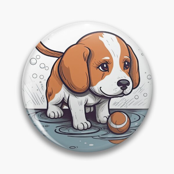 Item preview, WoofieLove Watercolor Beagle Design - Playful Dog designed and sold by DooodleGod.