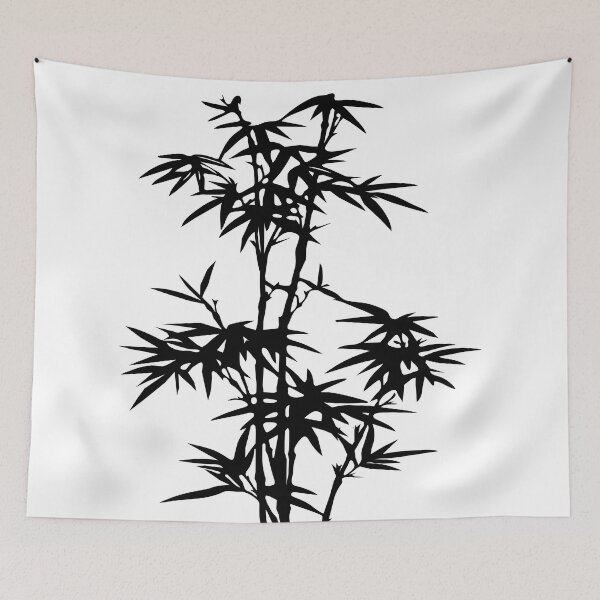 Item preview, Bamboo Silhouette Black And White designed and sold by artsandsoul.