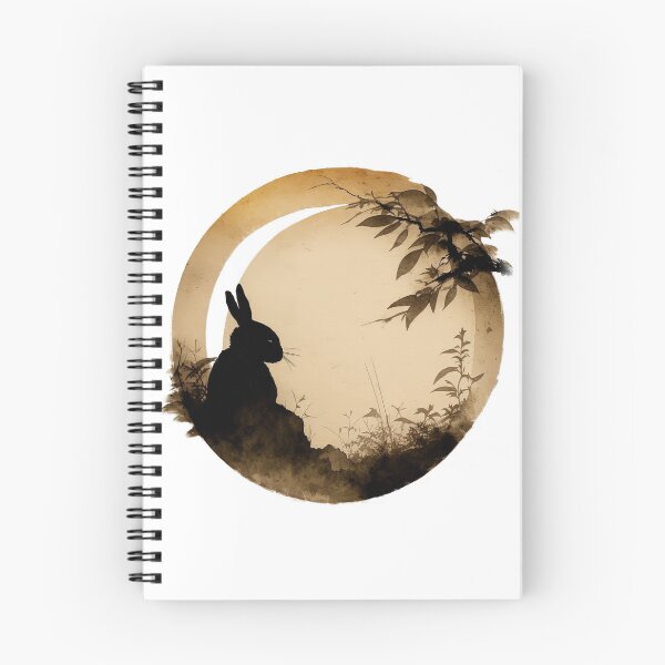 Item preview, Bunny Silhouette Enso designed and sold by CalyCollab.
