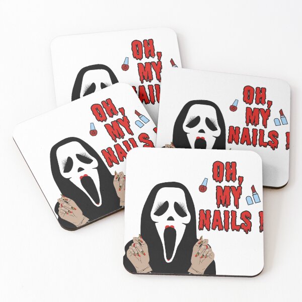 Artikelvorschau, Ghostface Funny Scream Nails Horror Graffiti entworfen und verkauft von Designedbygigy.