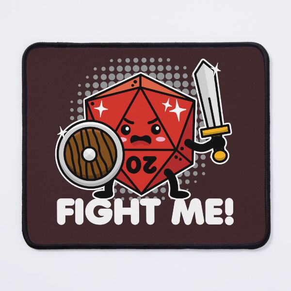 Item preview, Fight Me RPG Kawaii 20 Sided Dice designed and sold by DetourShirts.