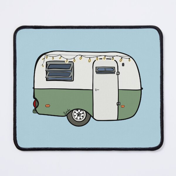 Item preview, Adorable Sage Green Camping Boler Trailer designed and sold by StateOfDaisy.