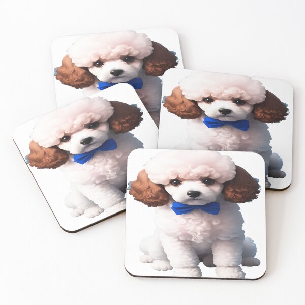 Item preview, Curly Hair White Poodle Puppy designed and sold by deniselynnimage.