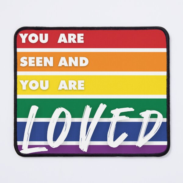 Item preview, SEEN & LOVED (Rainbow Text) designed and sold by DoodlesByPeter.