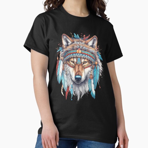 Item preview, Copy of Native American Wolf Wearing Headdress designed and sold by ETconnections.