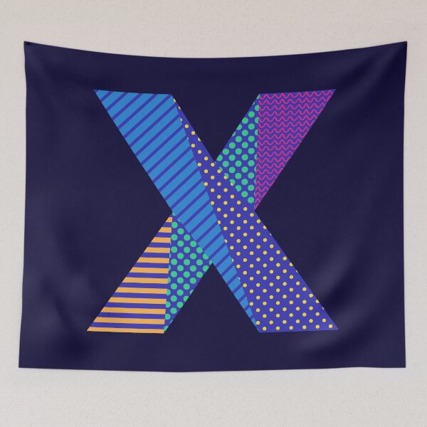 Item preview, Alphabet Letter X Screen Print Design designed and sold by ToluaPrints.