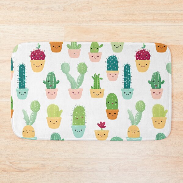 Item preview, Whimsical Oasis: Explore Our All-Over Cute Cacti with Faces Collection! designed and sold by ThePurpleMelon.