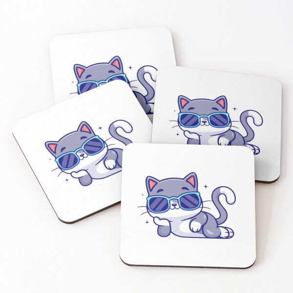 Item preview, CAT WITH GLASSES designed and sold by Inrru2018.