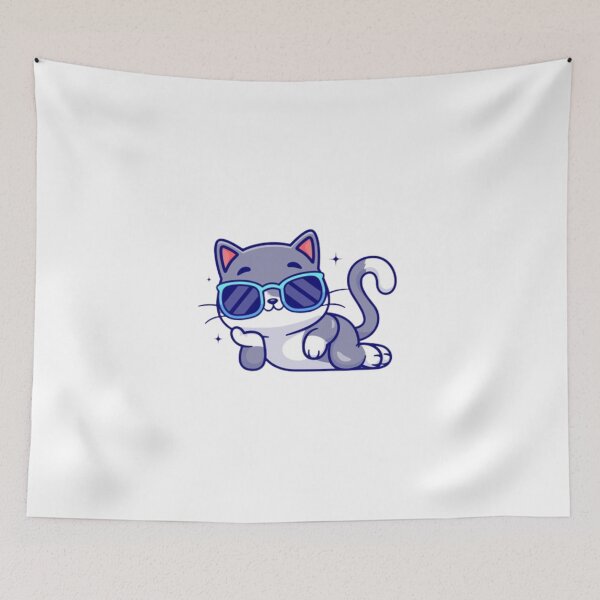 Item preview, CAT WITH GLASSES designed and sold by Inrru2018.
