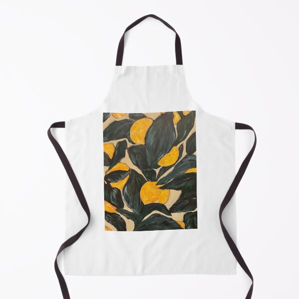 Item preview, Original acrylic peaches w dark green leaves patterned art painting botanical boho designed and sold by Paintingladycat.