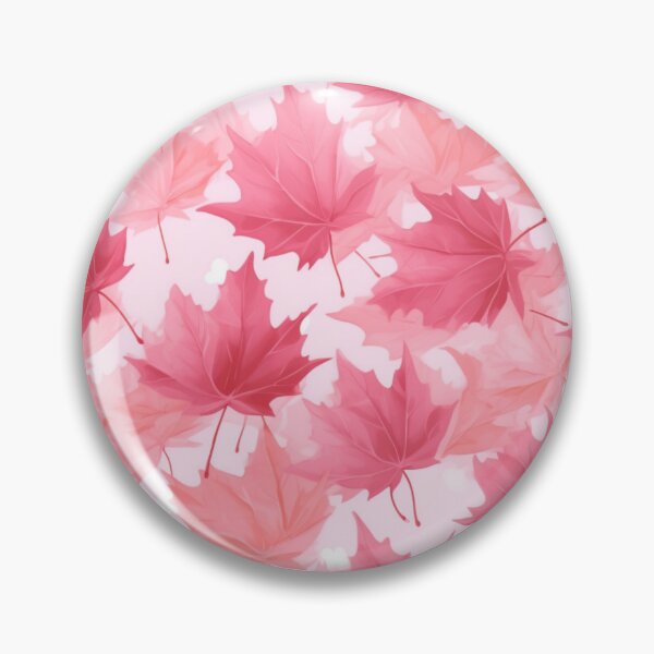 Item preview, Pink maple leaves art pattern #2 designed and sold by imagenia.