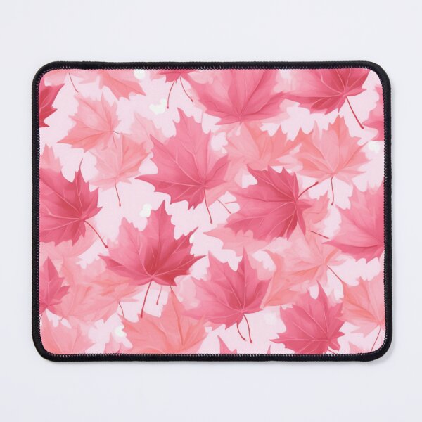 Item preview, Pink maple leaves art pattern #2 designed and sold by imagenia.