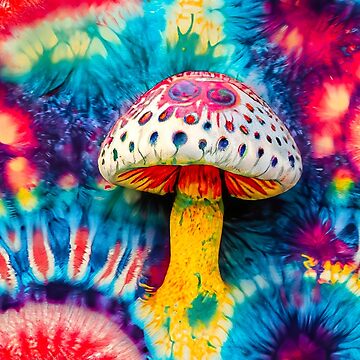 Green Tree Frog Sitting On An Amanita Muscaria Mushroom - Santa Claus  Mushroom Psychedelic Pillow for Sale by AlanPhotoArt