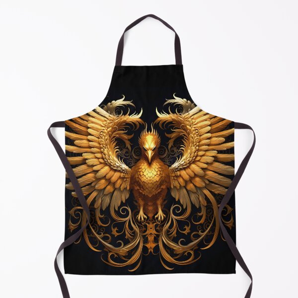 Item preview, Golden Flight: Ornate Phoenix T-Shirt Design designed and sold by Blackstylez.