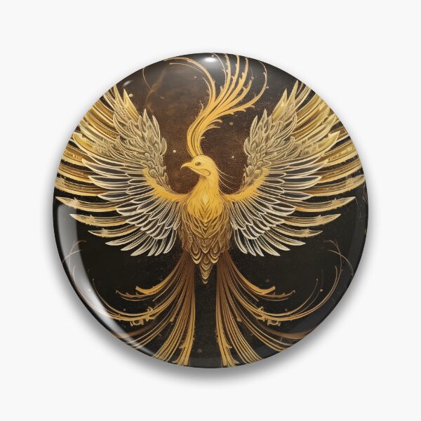 Artikelvorschau, Goldener Flug: Spritzverziertes Phoenix-T-Shirt-Design entworfen und verkauft von Blackstylez.