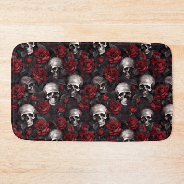 Item preview, Skulls and Red Roses designed and sold by Michele Bergh.
