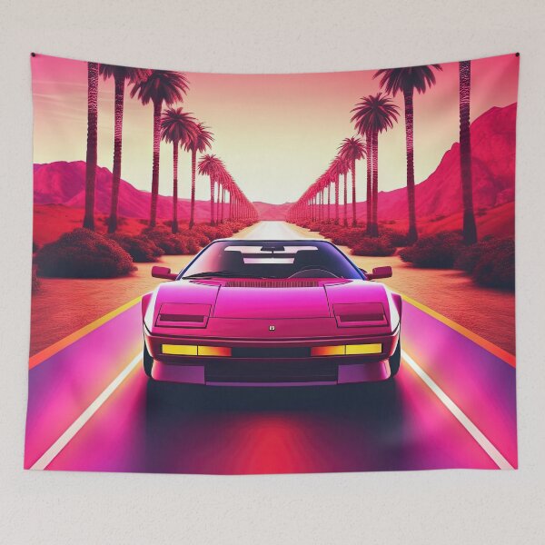 Item preview, Retro Racer: A Synthwave Cruise through Time designed and sold by Mullet Monkey.
