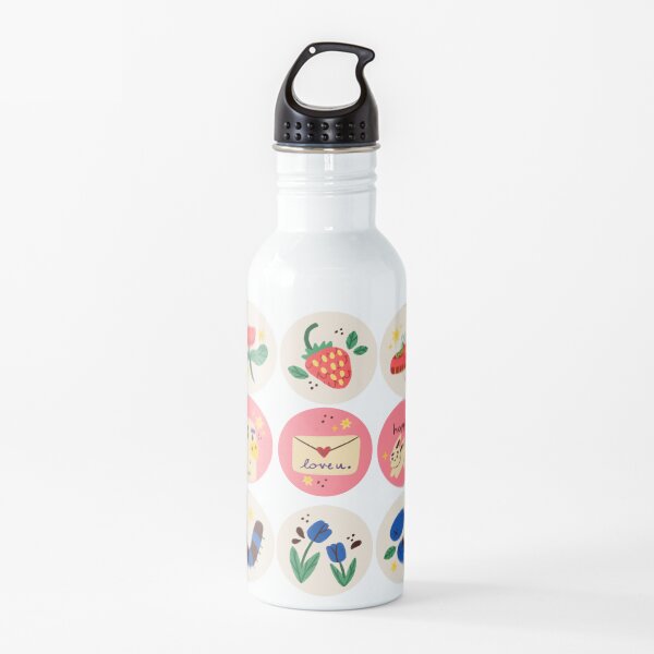 Red White and Blue Misc. Circular Cuties Water Bottle