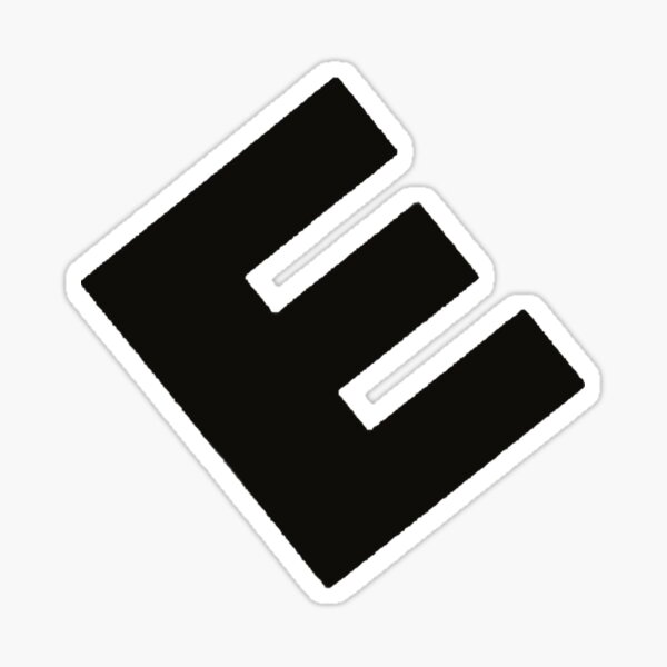 Item preview, E Corp Black Logo designed and sold by NerdHut.