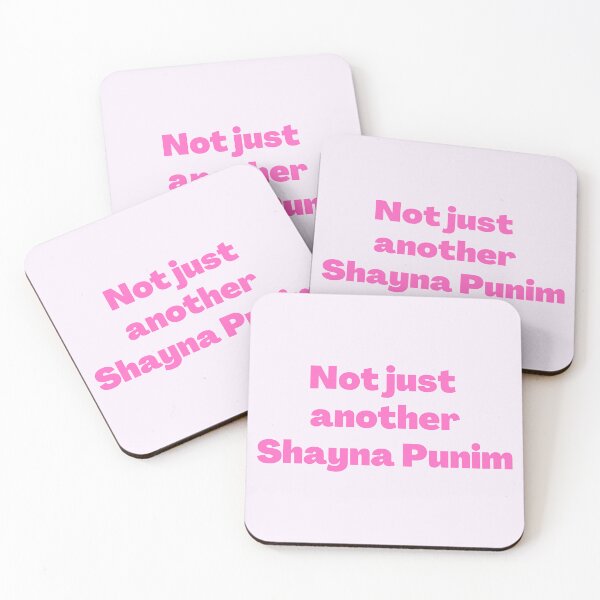 Item preview, Yiddish Not just another Shayna Punim pink designed and sold by NJGDesigns.