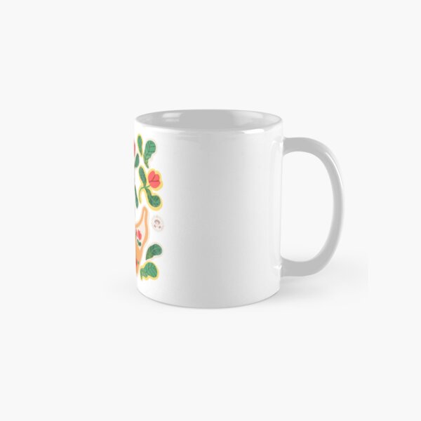 Flower Picking Frog Classic Mug