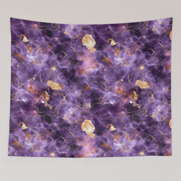 Item preview, Realistic Galaxy Purple Marble with Gold Texture, Seamless, Tiled designed and sold by 5dward.