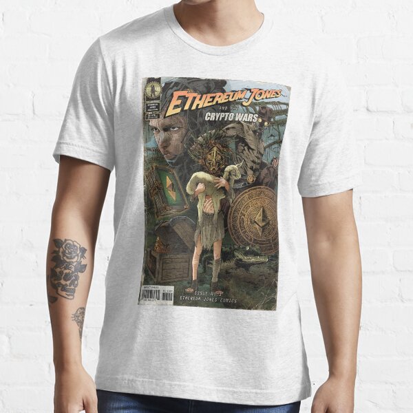 Plongez dans l'aventure avec Ethereum Jones et le numéro 1 de Crypto War T-shirt essentiel