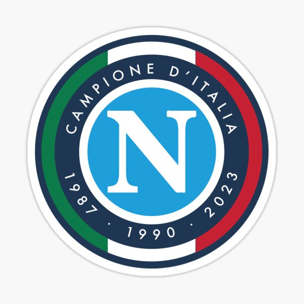 Stickers tifosi Napoli Calcio Squadra e scudetto adesivi in