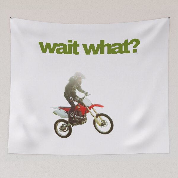 Item preview, Dirt Biker Taking a Jump (wait what?) designed and sold by thewaitwhatshop.