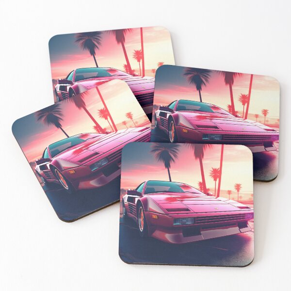 Item preview, Electric Velocity: Synthwave Speedster designed and sold by Mullet Monkey.