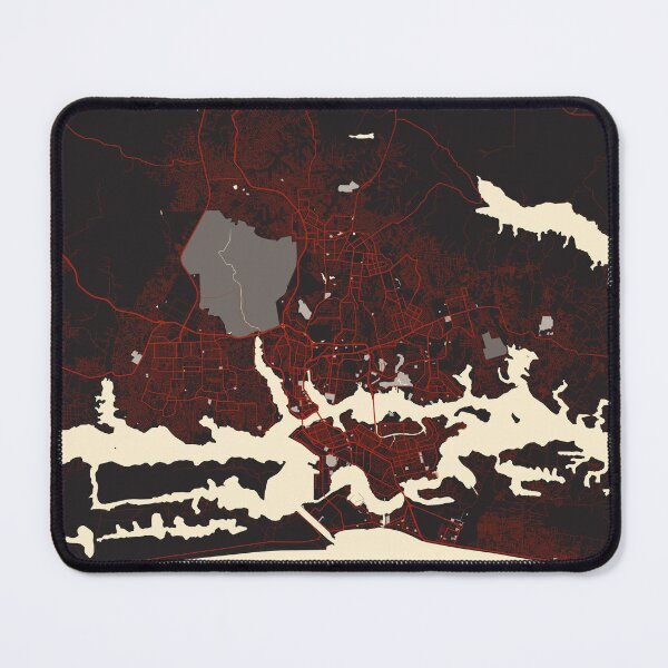 Item preview, Abidjan City Map of Côte d'Ivoire - Vector designed and sold by deMAP.
