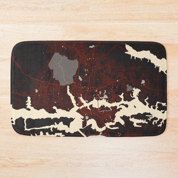 Item preview, Abidjan City Map of Côte d'Ivoire - Vector designed and sold by deMAP.