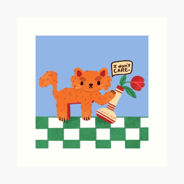 Bad Kitty Art Print
