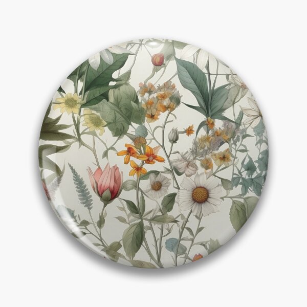 Item preview, Vintage Botanical Illustration style pattern, Cottage Core Boho designed and sold by kougan.