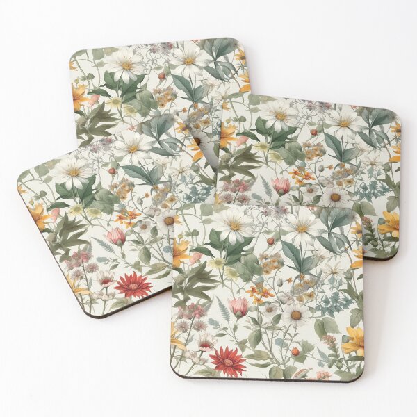Item preview, Vintage Botanical Illustration style pattern, Cottage Core Boho designed and sold by kougan.