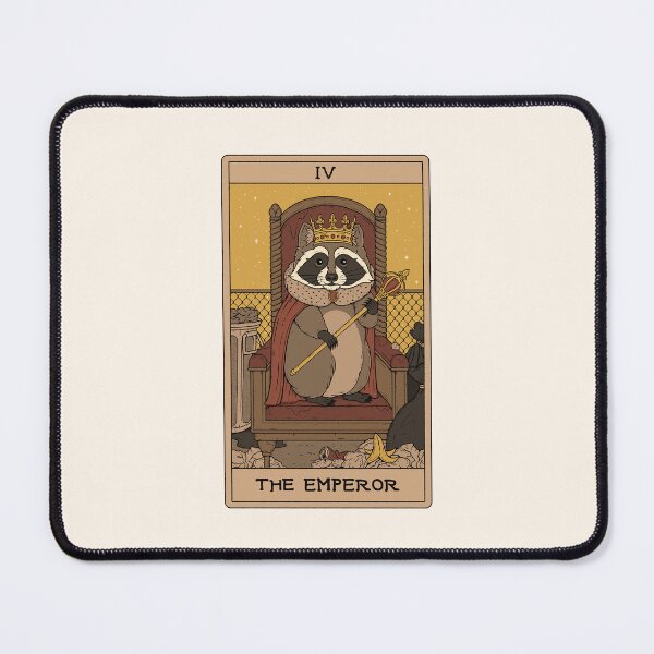 Item preview, The Emperor - Raccoons Tarot designed and sold by Thiago Corrêa.